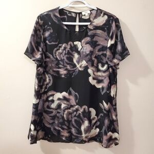 Wilfred - 100% Silk Floral Print Blouse - Size L